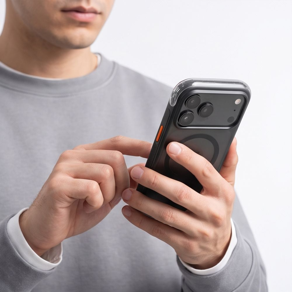 Калъф MagSafe за Apple iPhone 18 Pro Max / 17 Pro Max, Tech-Protect, MagAir CC, матов черен