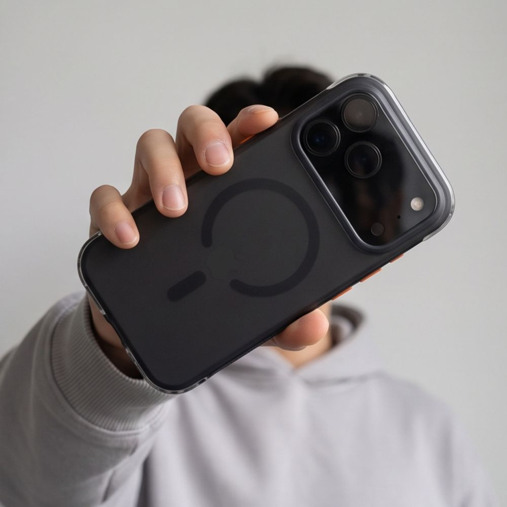 Калъф MagSafe за Apple iPhone 18 Pro / 17 Pro, Tech-Protect, MagAir CC, Матиран Черен