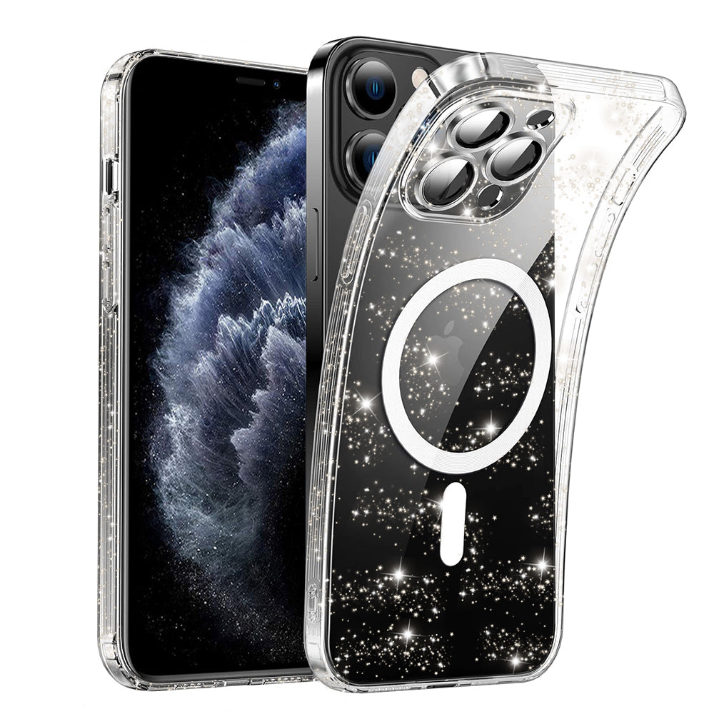 Калъф MagSafe за Apple iPhone 11 Pro, Techsuit, SparkleSkin, Прозрачен