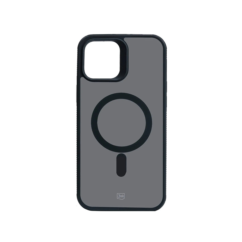 Калъф MagSafe за Apple iPhone 12 / 12 Pro, 3MK, Smoke MagCase, Черен