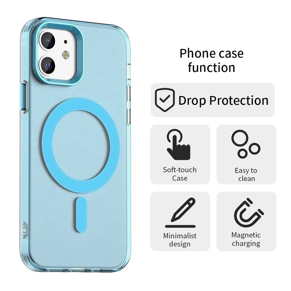 Калъф MagSafe за Apple iPhone 12 / 12 Pro, Techsuit, CandyCase, Син