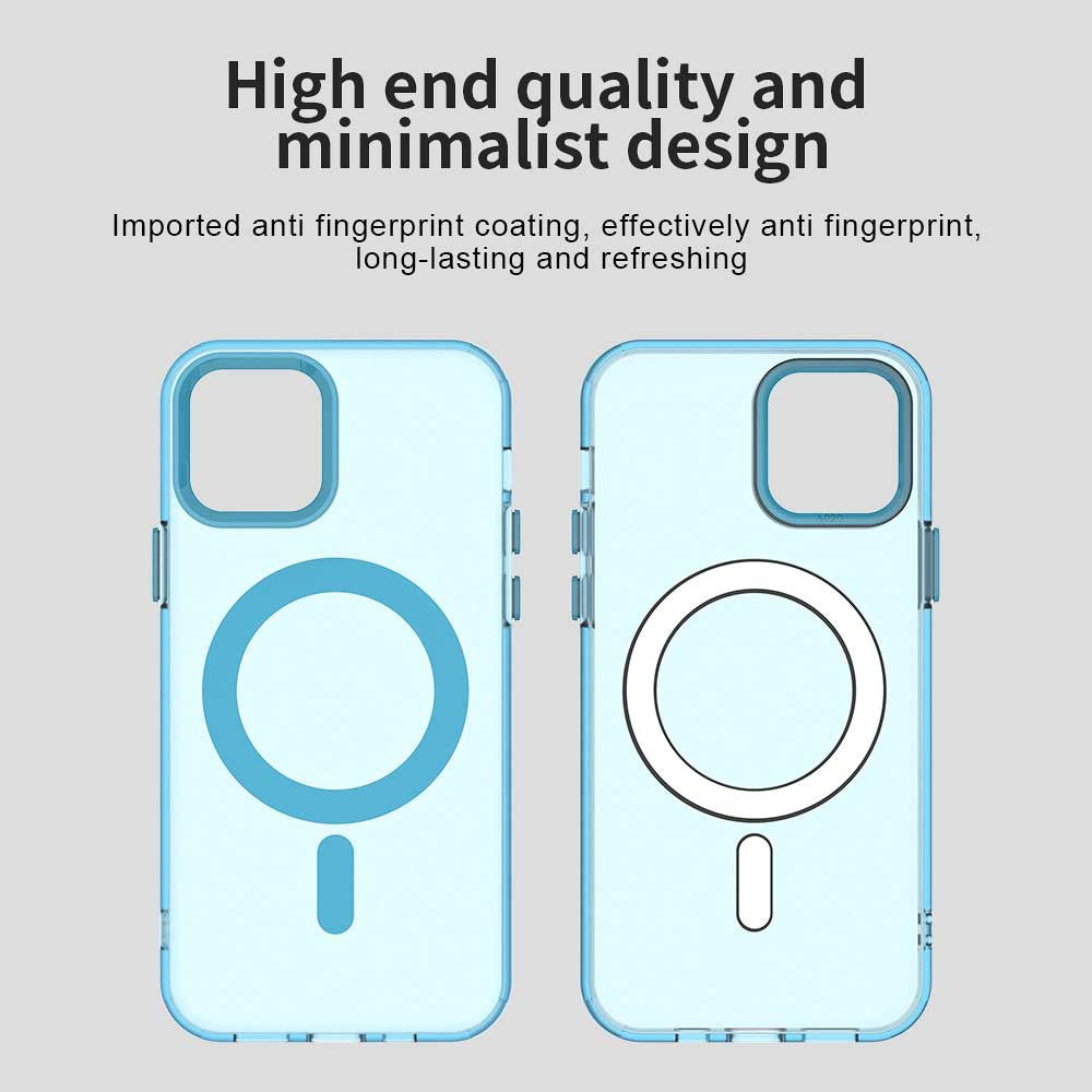 Калъф MagSafe за Apple iPhone 12 / 12 Pro, Techsuit, CandyCase, Син