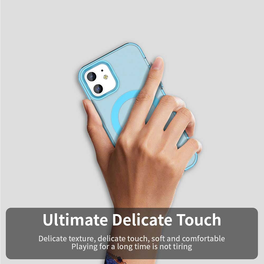Калъф MagSafe за Apple iPhone 12 / 12 Pro, Techsuit, CandyCase, Син