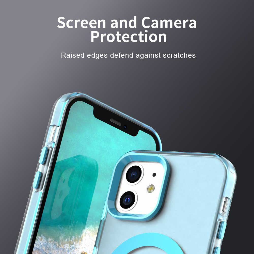 Калъф MagSafe за Apple iPhone 12 / 12 Pro, Techsuit, CandyCase, Син