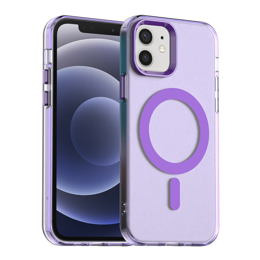 Калъф MagSafe за Apple iPhone 12 / 12 Pro, Techsuit, CandyCase, Лилав