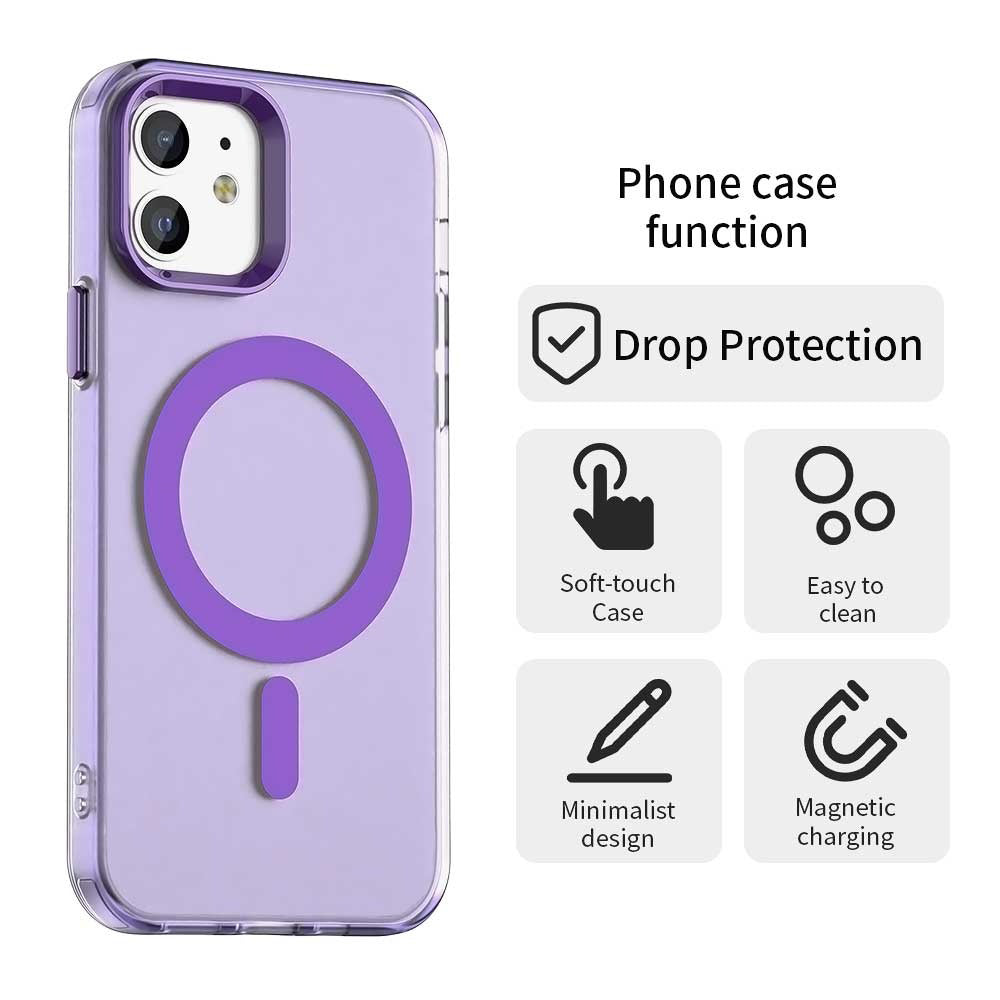 Калъф MagSafe за Apple iPhone 12 / 12 Pro, Techsuit, CandyCase, Лилав