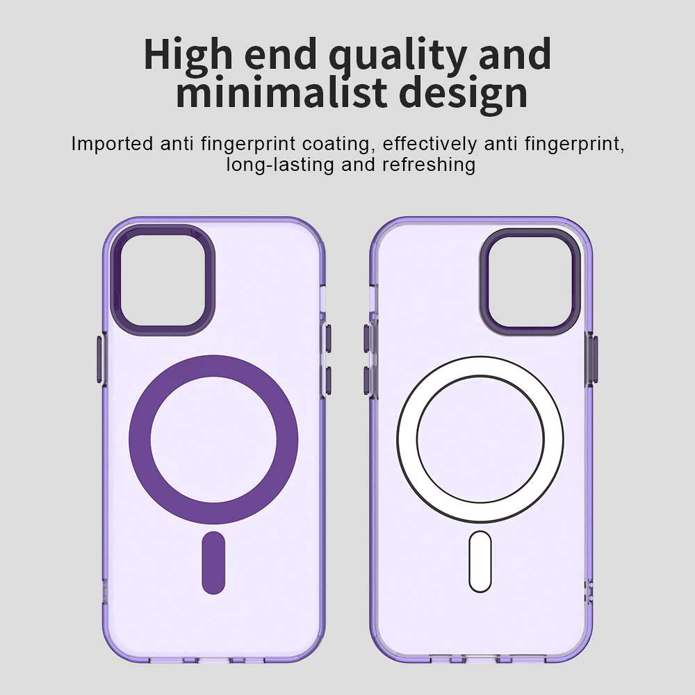 Калъф MagSafe за Apple iPhone 12 / 12 Pro, Techsuit, CandyCase, Лилав