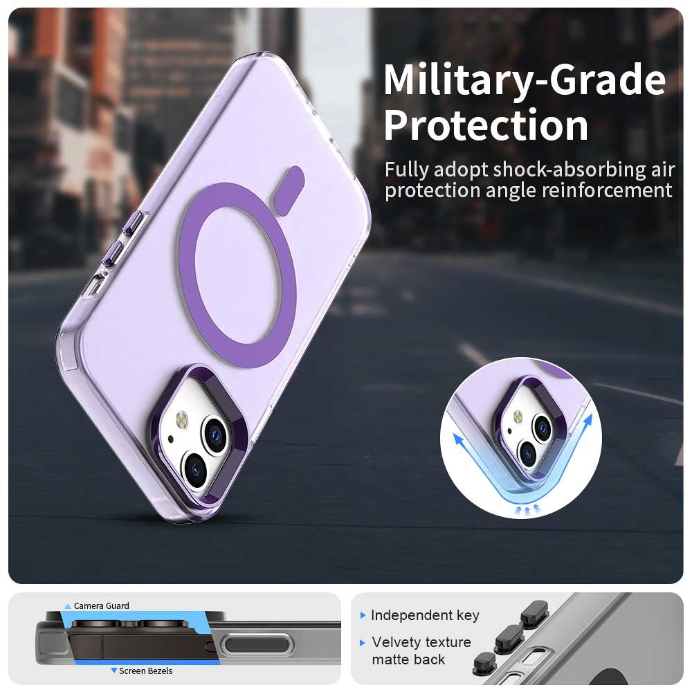 Калъф MagSafe за Apple iPhone 12 / 12 Pro, Techsuit, CandyCase, Лилав