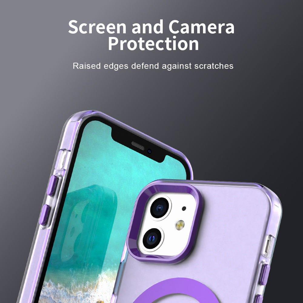 Калъф MagSafe за Apple iPhone 12 / 12 Pro, Techsuit, CandyCase, Лилав