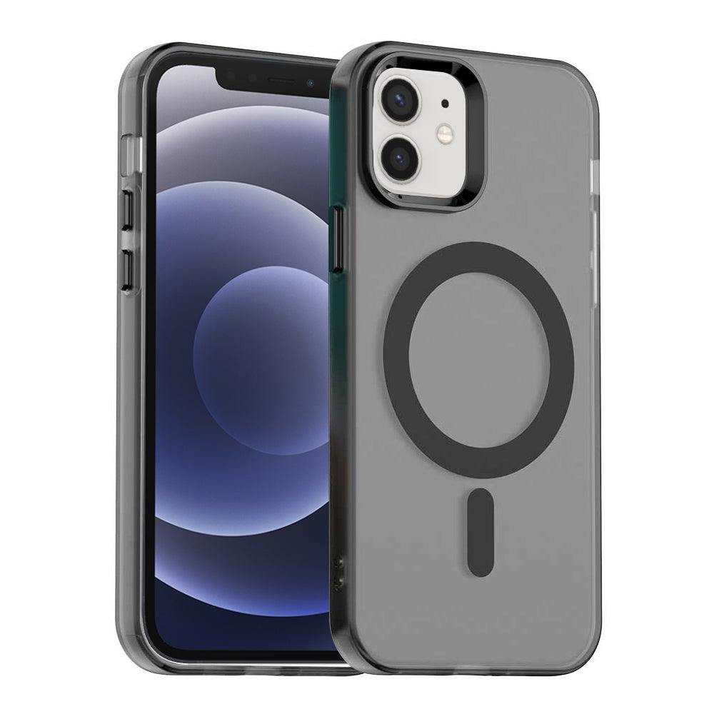 Калъф MagSafe за Apple iPhone 12 / 12 Pro, Techsuit, CandyCase, Черен