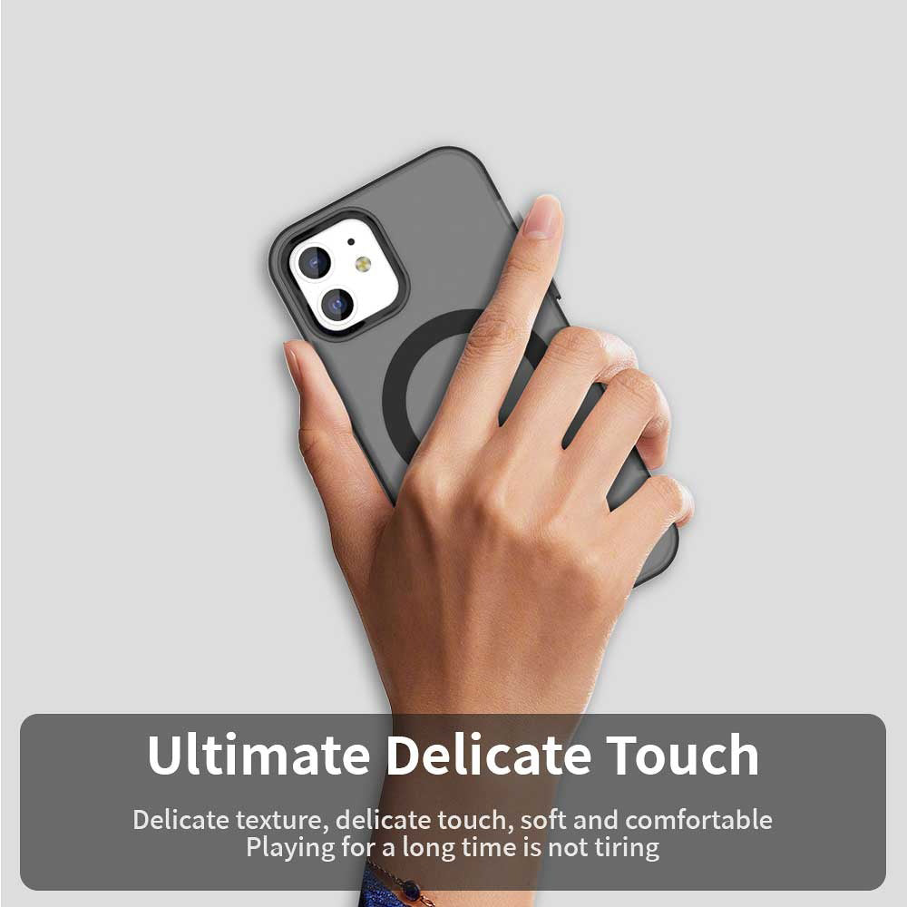 Калъф MagSafe за Apple iPhone 12 / 12 Pro, Techsuit, CandyCase, Черен