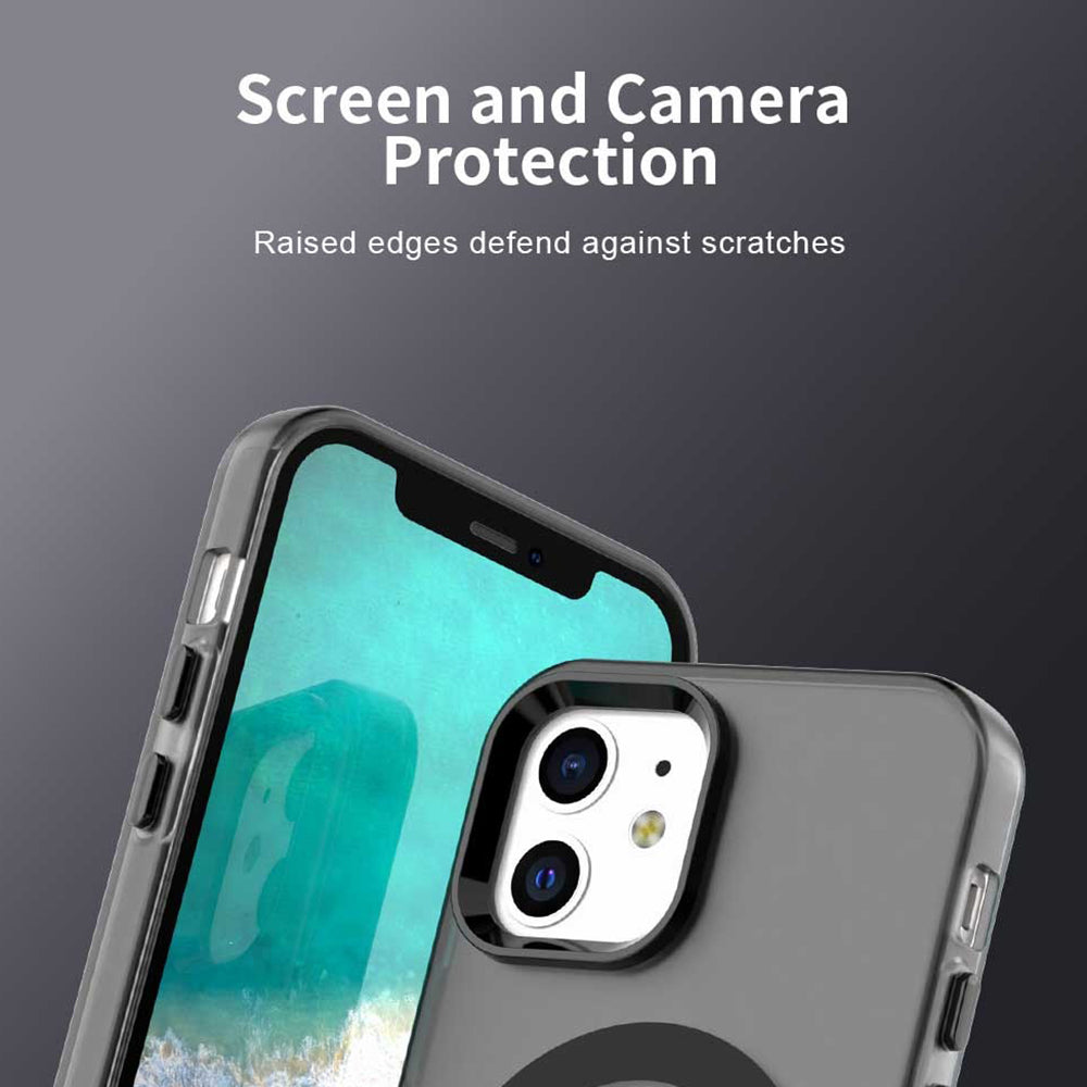 Калъф MagSafe за Apple iPhone 12 / 12 Pro, Techsuit, CandyCase, Черен