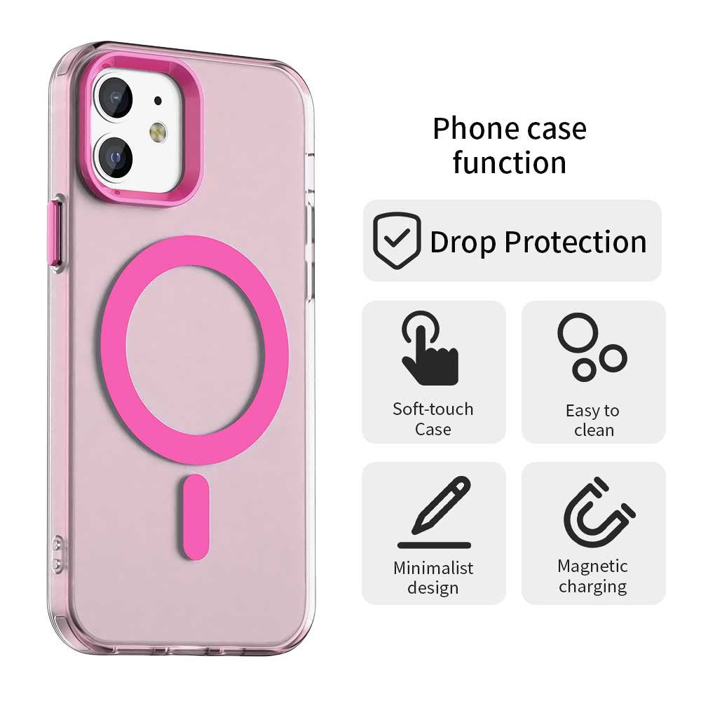 Калъф MagSafe за Apple iPhone 12 / 12 Pro, Techsuit, CandyCase, Розов