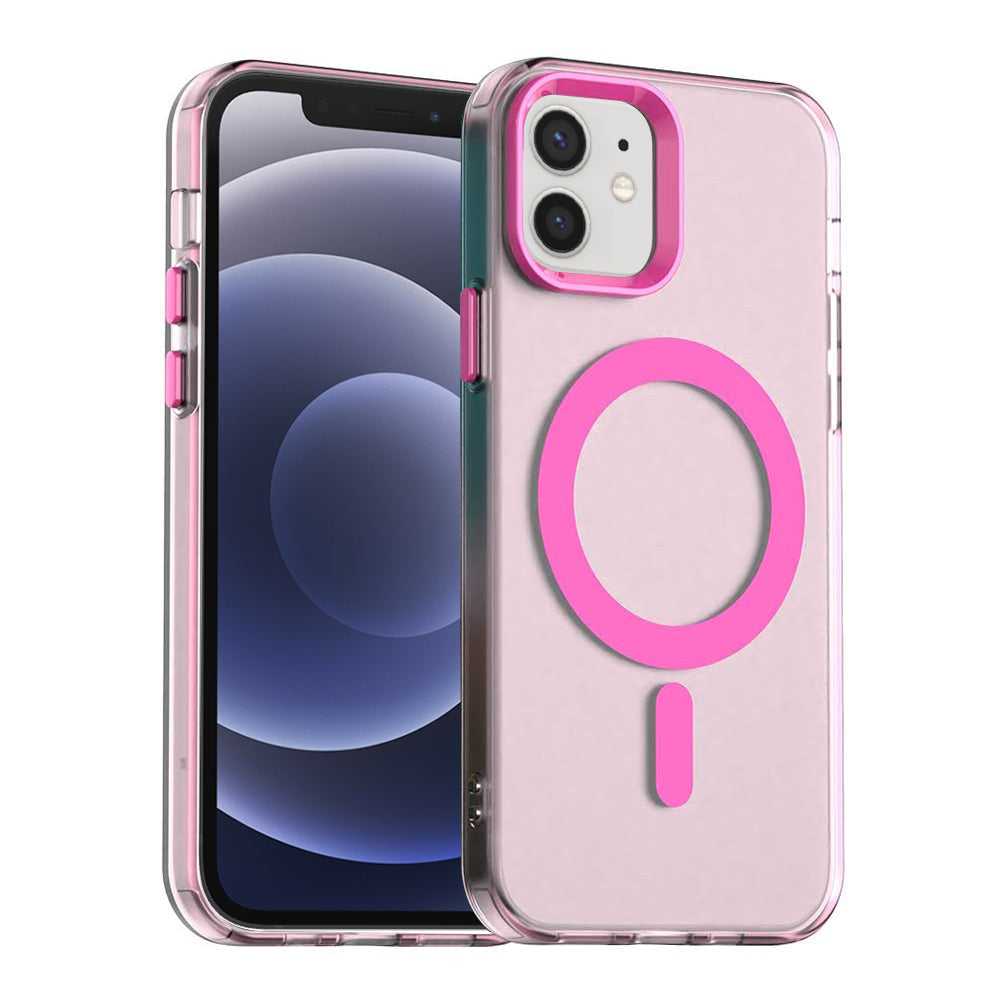 Калъф MagSafe за Apple iPhone 12 / 12 Pro, Techsuit, CandyCase, Розов