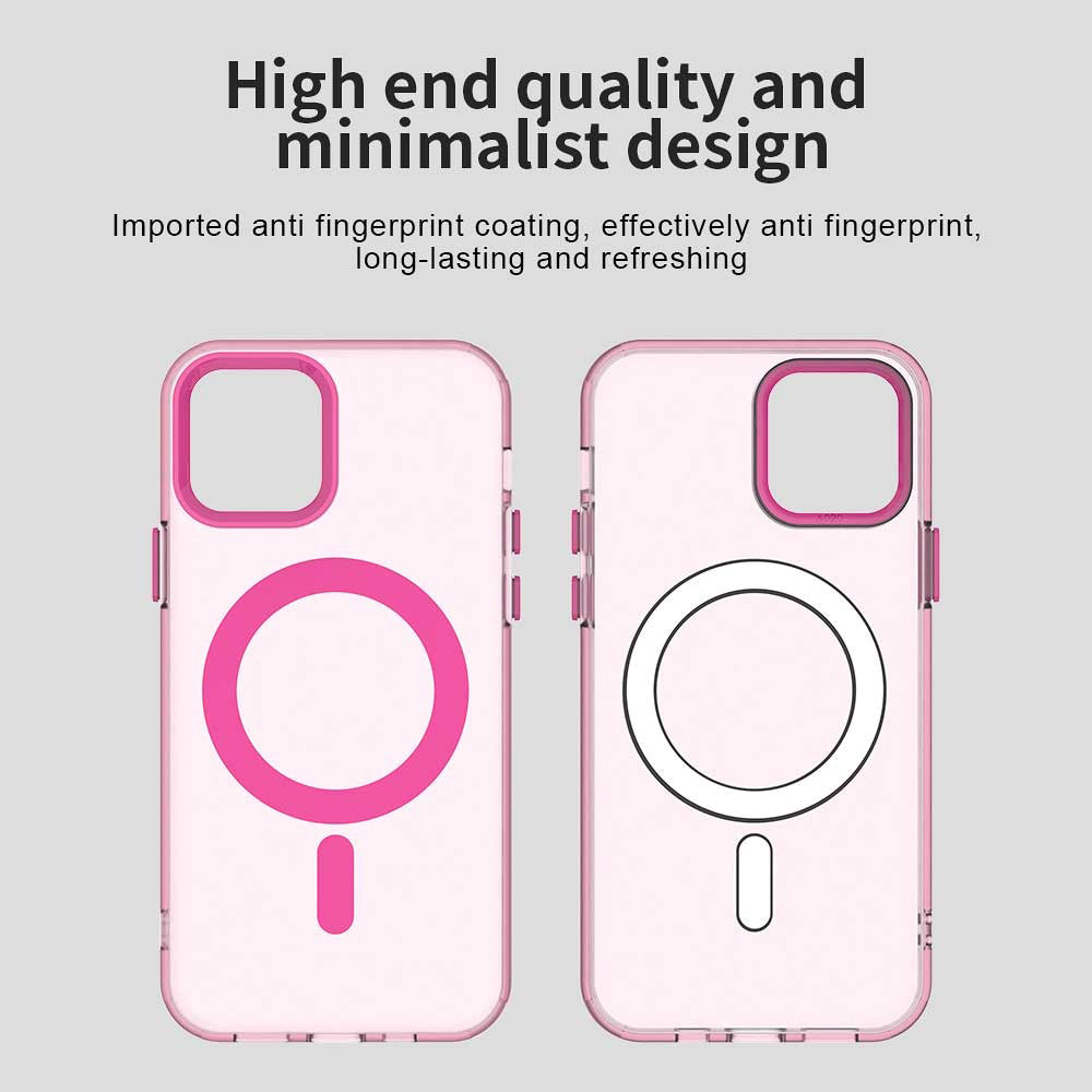 Калъф MagSafe за Apple iPhone 12 / 12 Pro, Techsuit, CandyCase, Розов