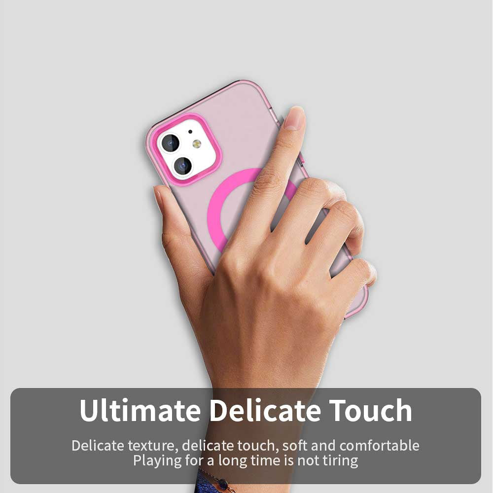 Калъф MagSafe за Apple iPhone 12 / 12 Pro, Techsuit, CandyCase, Розов
