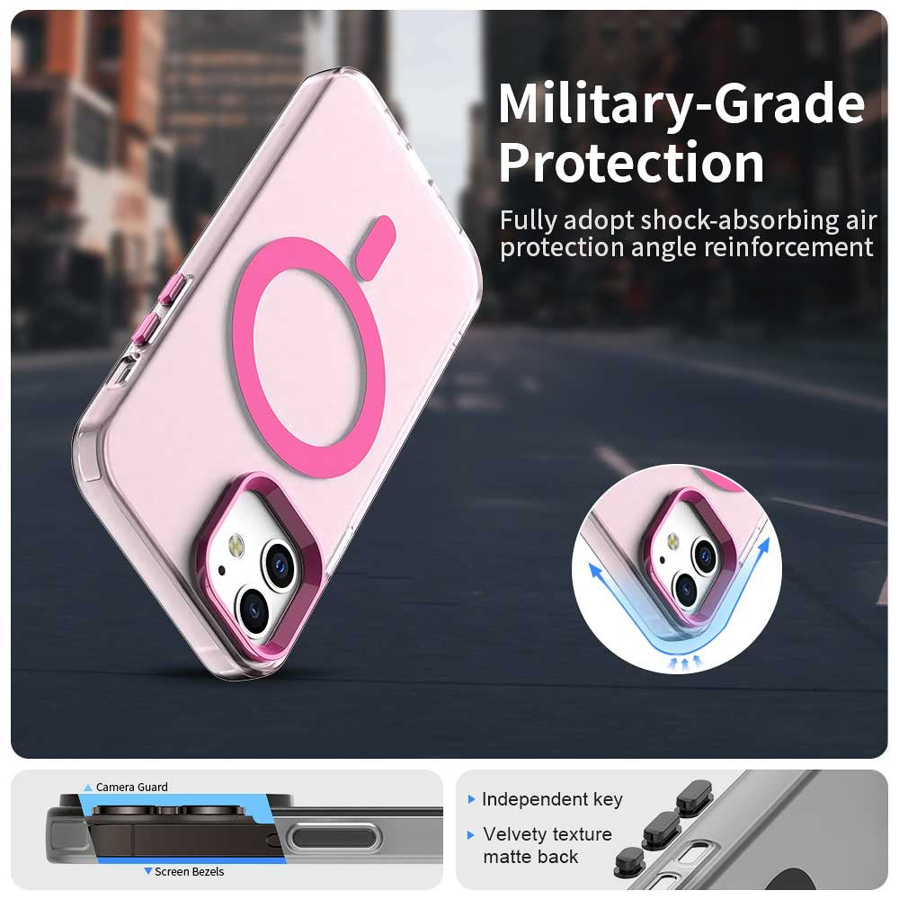 Калъф MagSafe за Apple iPhone 12 / 12 Pro, Techsuit, CandyCase, Розов