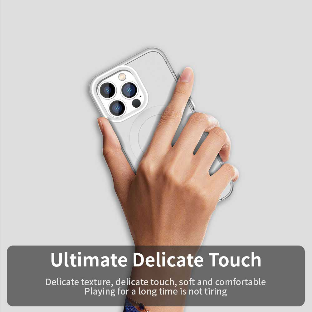 Калъф MagSafe за Apple iPhone 12 Pro Max, Techsuit, CandyCase, Бял