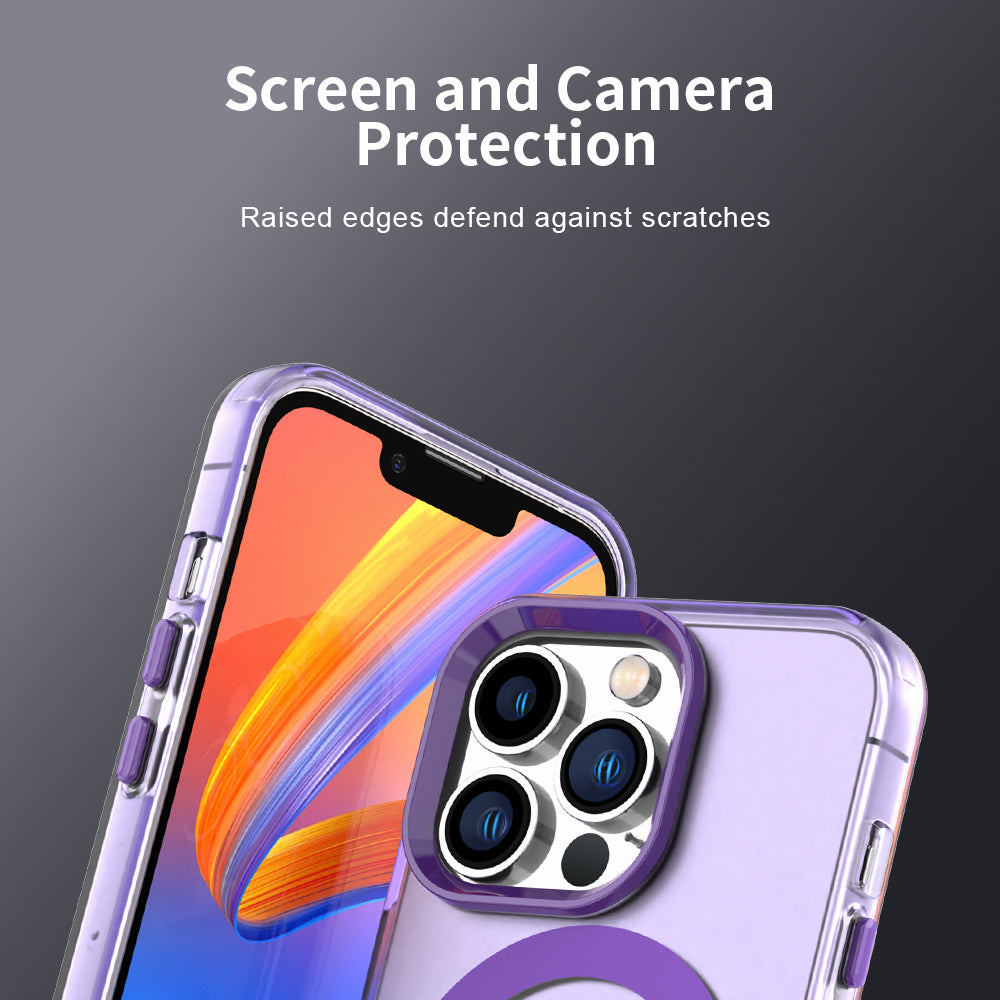 Калъф MagSafe за Apple iPhone 12 Pro Max, Techsuit, CandyCase, Лилав