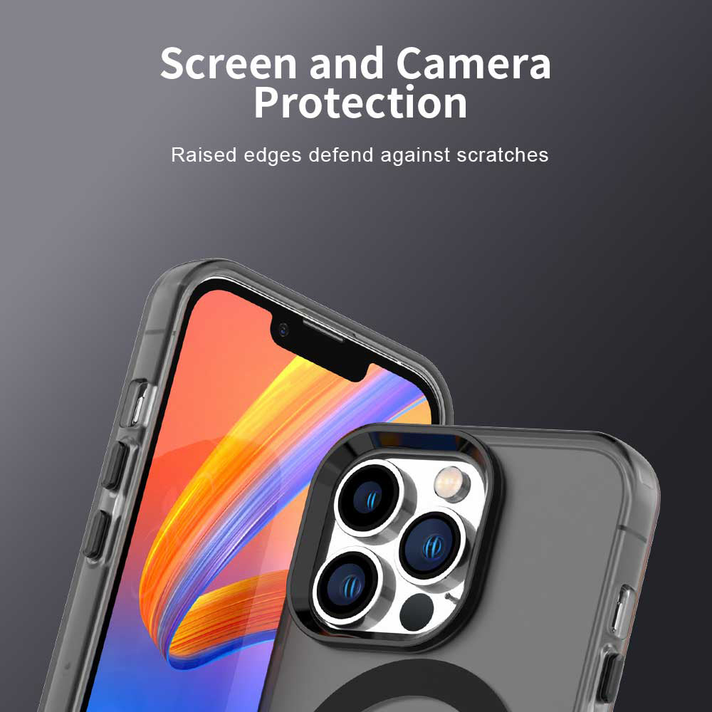 Калъф MagSafe за Apple iPhone 12 Pro Max, Techsuit, CandyCase, Черен