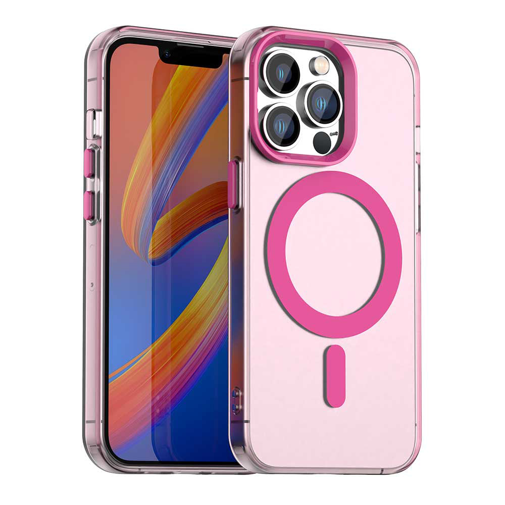 Калъф MagSafe за Apple iPhone 12 Pro Max, Techsuit, CandyCase, Розов