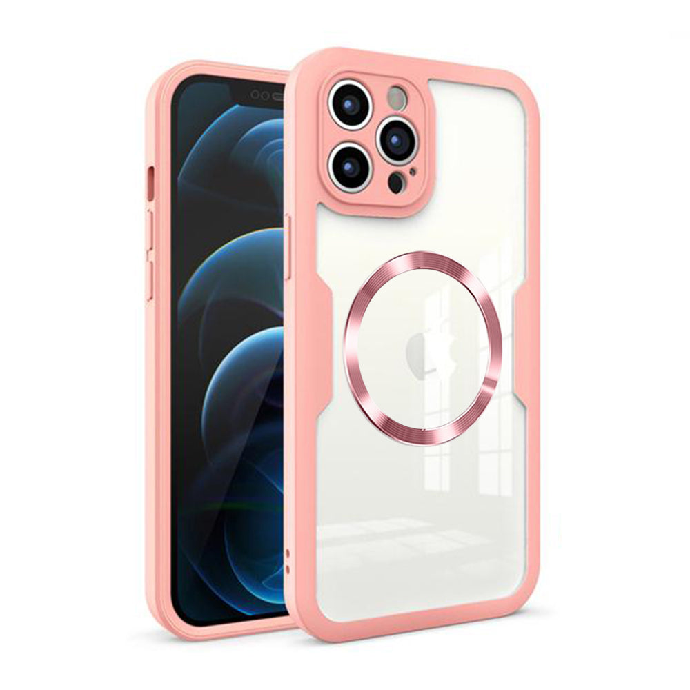 Калъф MagSafe за Apple iPhone 12 Pro Max, Techsuit, ColorVerse 360, Розов