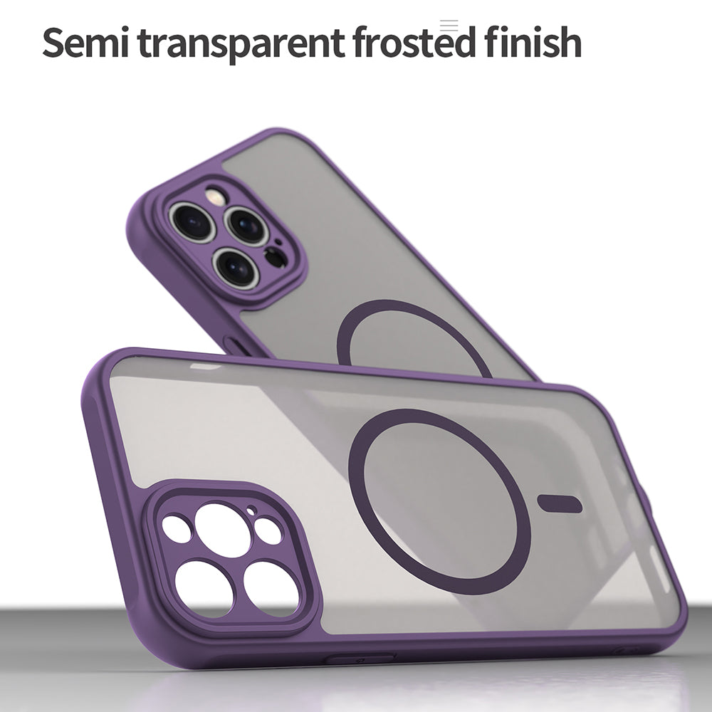 Калъф MagSafe за Apple iPhone 12 Pro, Techsuit, HaloFrost II, Лилав