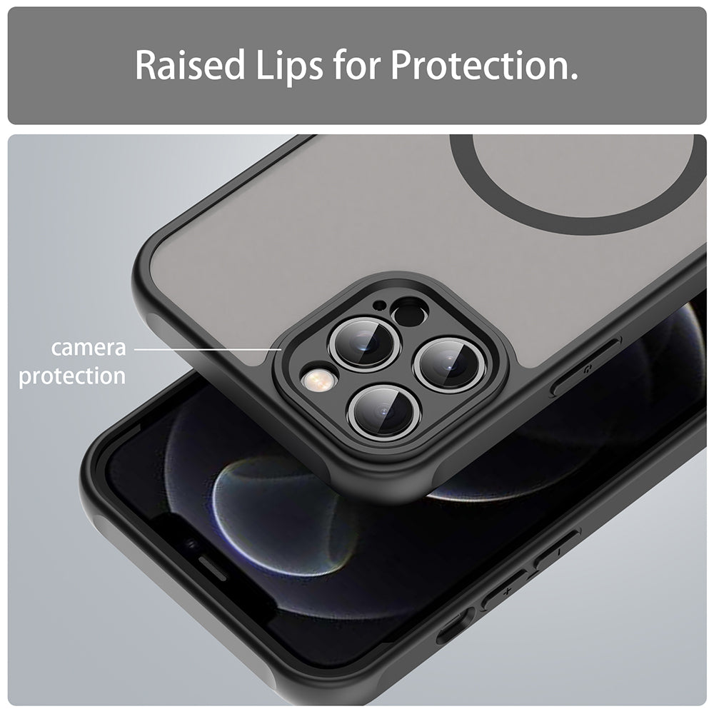 Калъф MagSafe за Apple iPhone 12 Pro, Techsuit, HaloFrost II, Черен