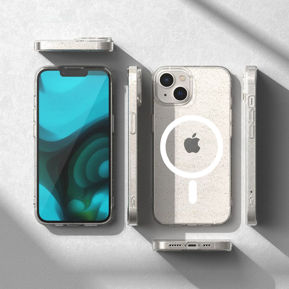 Калъф MagSafe за Apple iPhone 12 Pro, Techsuit, SparkleSkin, Прозрачен