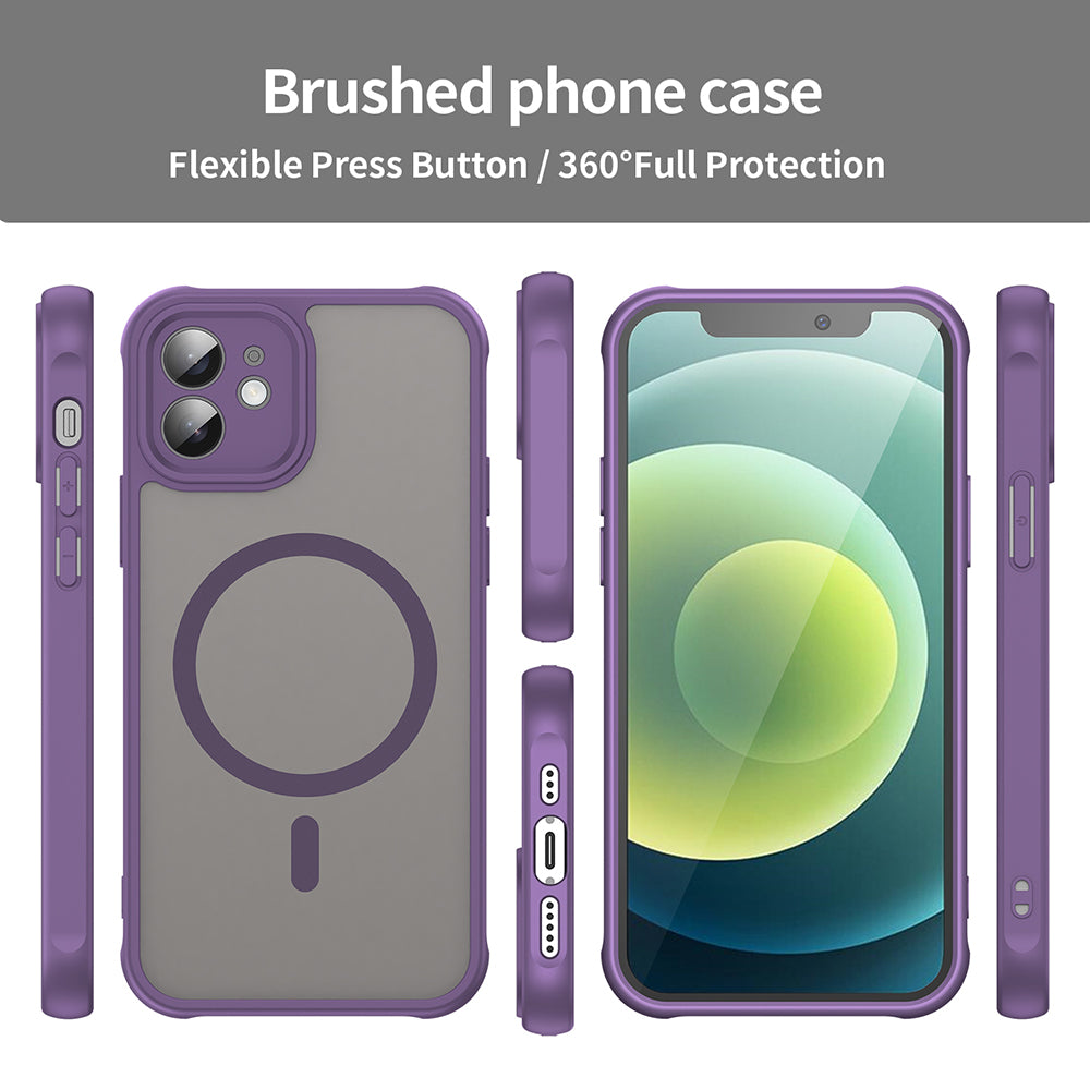 Калъф MagSafe за Apple iPhone 12, Techsuit, HaloFrost II, Лилав