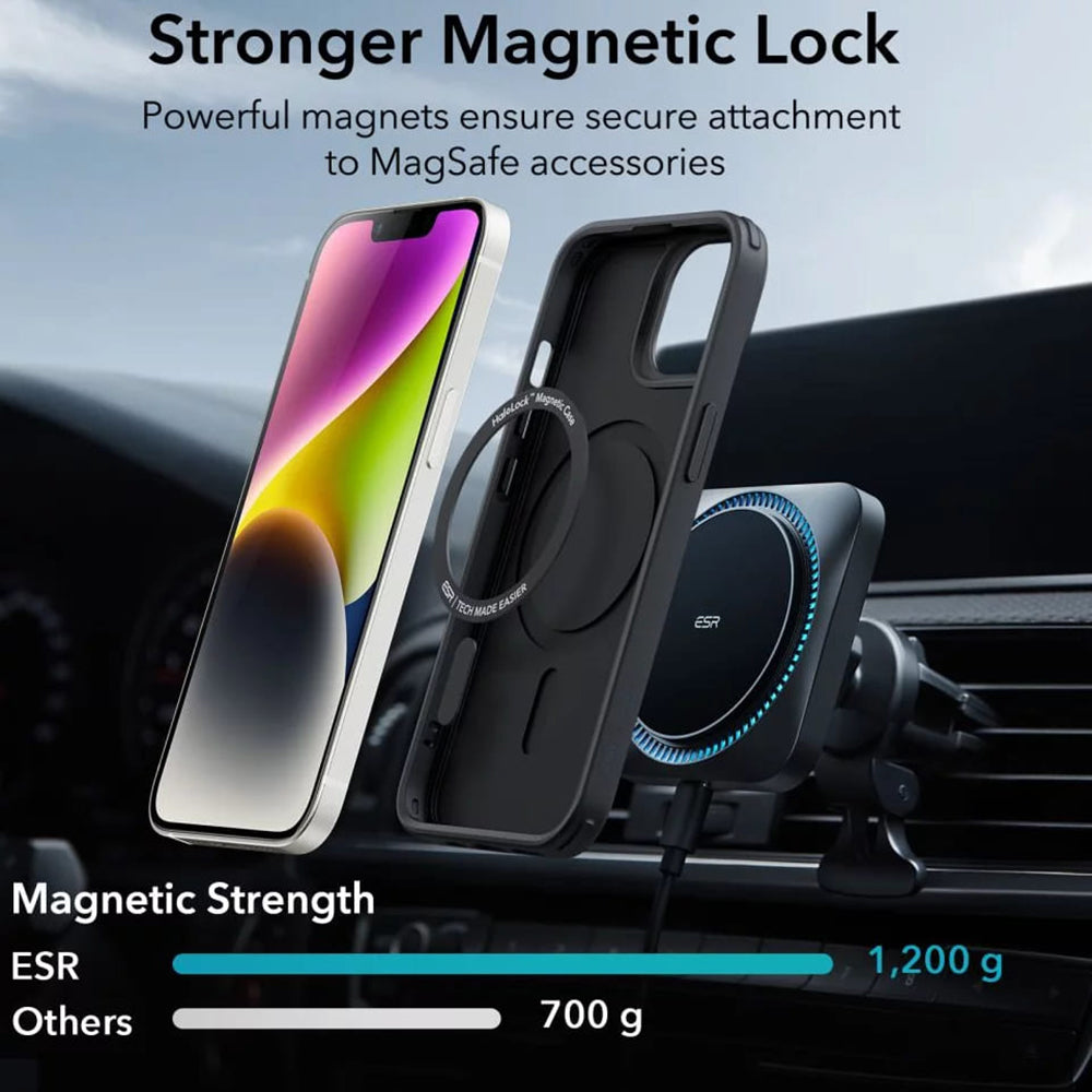 Калъф MagSafe за Apple iPhone 14 / 13, ESR, Classic Hybrid, Черен