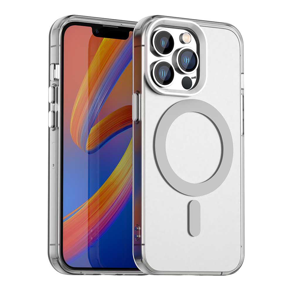 MagSafe калъф за Apple iPhone 13 Pro Max, Techsuit, CandyCase, Бял