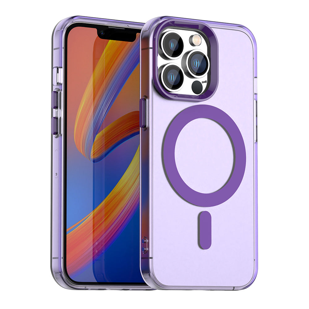 Калъф MagSafe за Apple iPhone 13 Pro Max, Techsuit, CandyCase, Лилав