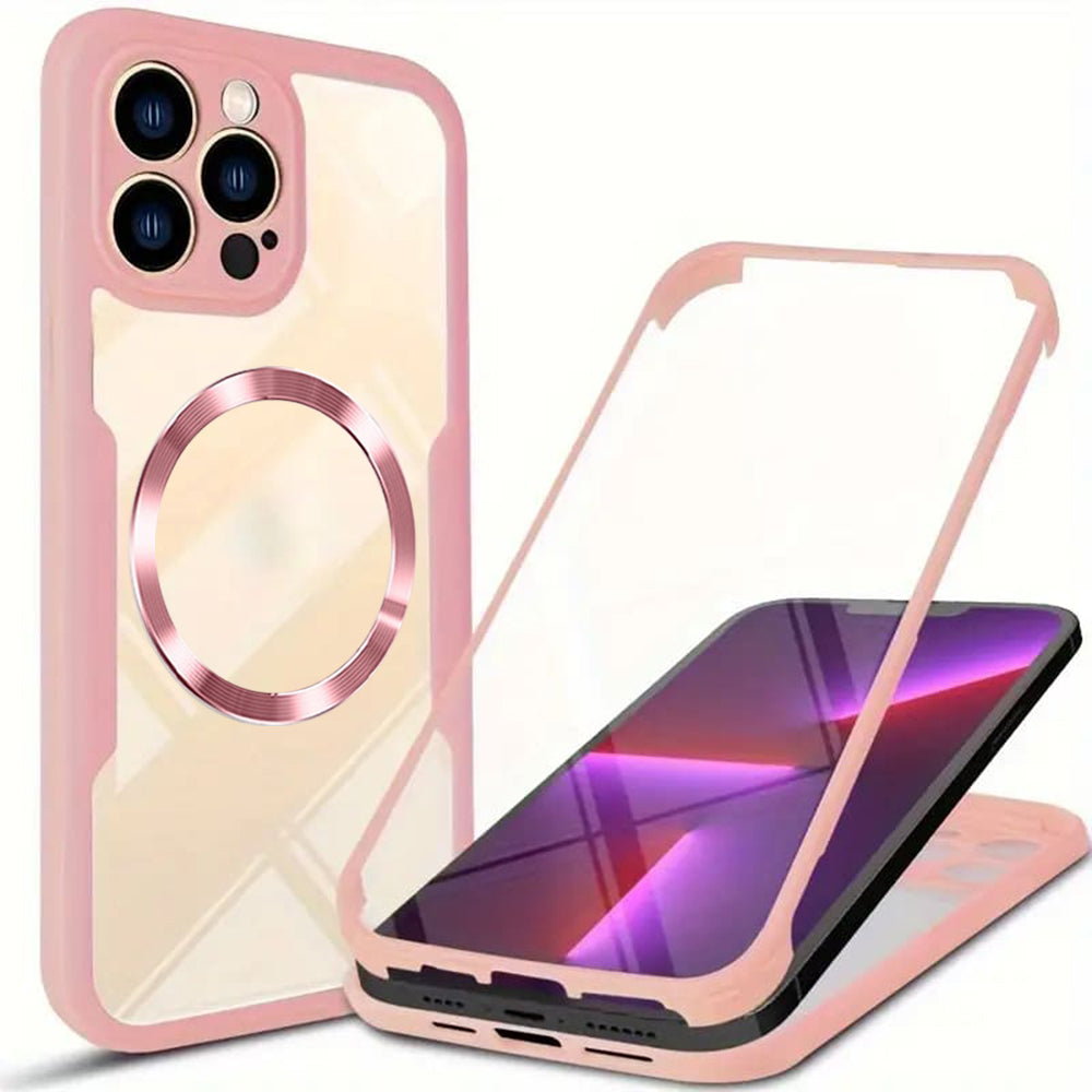 Калъф MagSafe за Apple iPhone 13 Pro Max, Techsuit, ColorVerse 360, Розов