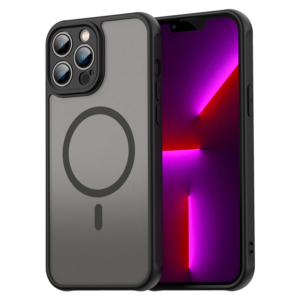 Калъф MagSafe за Apple iPhone 13 Pro Max, Techsuit, HaloFrost II, Черен