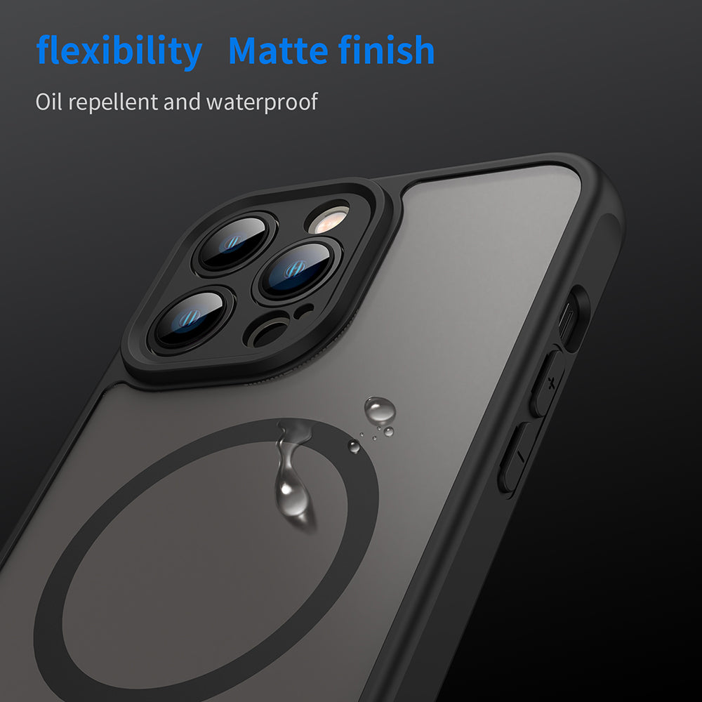 Калъф MagSafe за Apple iPhone 13 Pro Max, Techsuit, HaloFrost II, Черен
