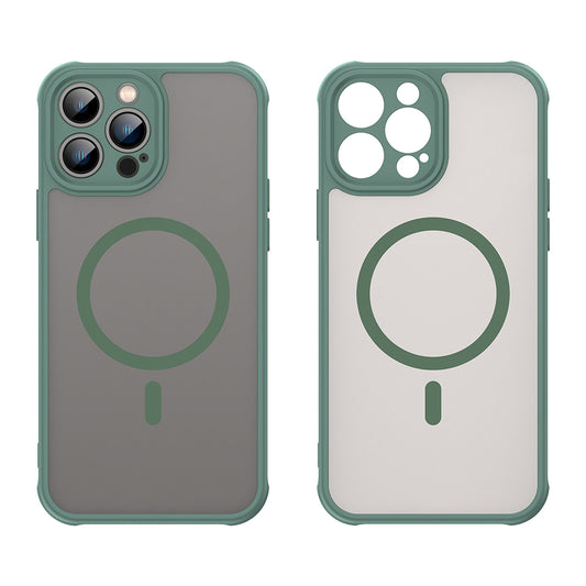 Калъф MagSafe за Apple iPhone 13 Pro Max, Techsuit, HaloFrost II, Зелен