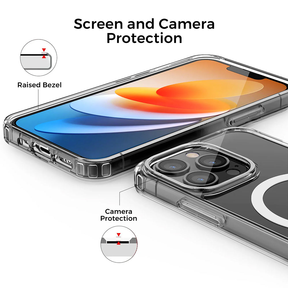 Калъф MagSafe за Apple iPhone 13 Pro Max, Techsuit, Pro, Черен
