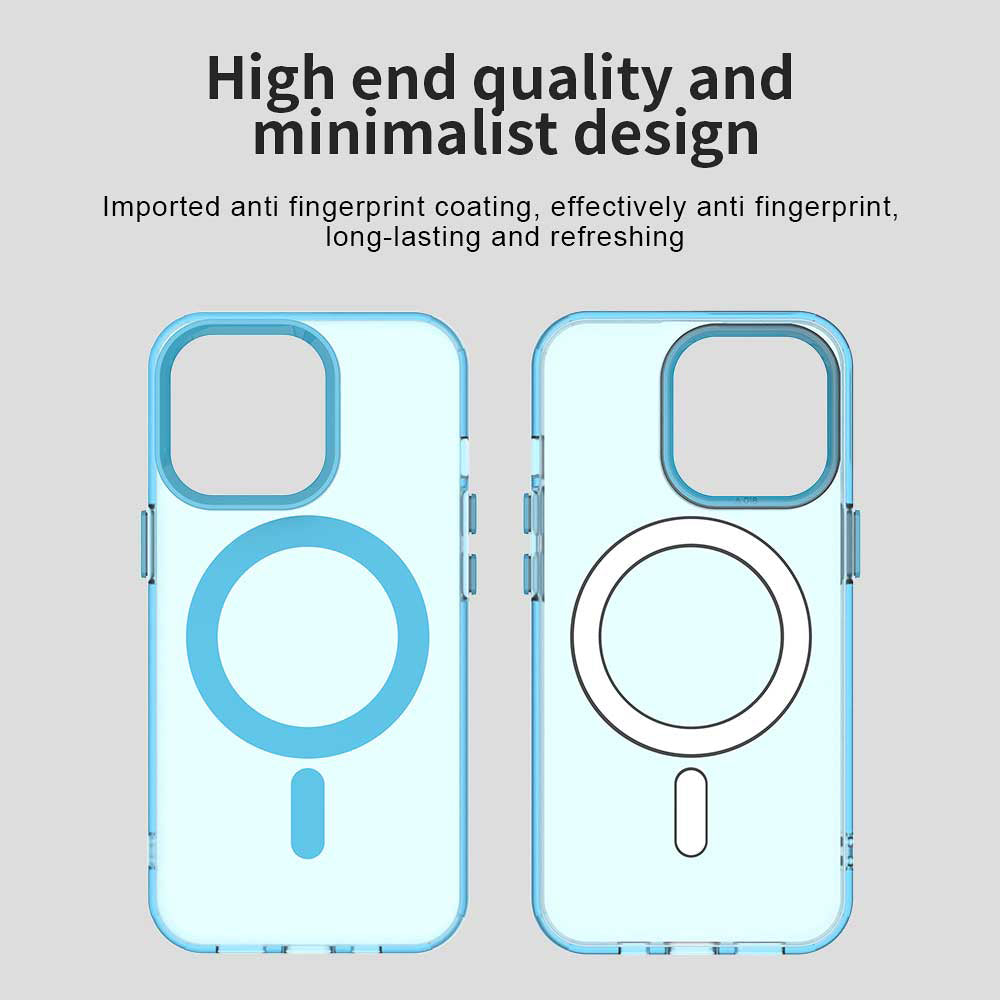 Калъф MagSafe за Apple iPhone 13 Pro, Techsuit, CandyCase, Син