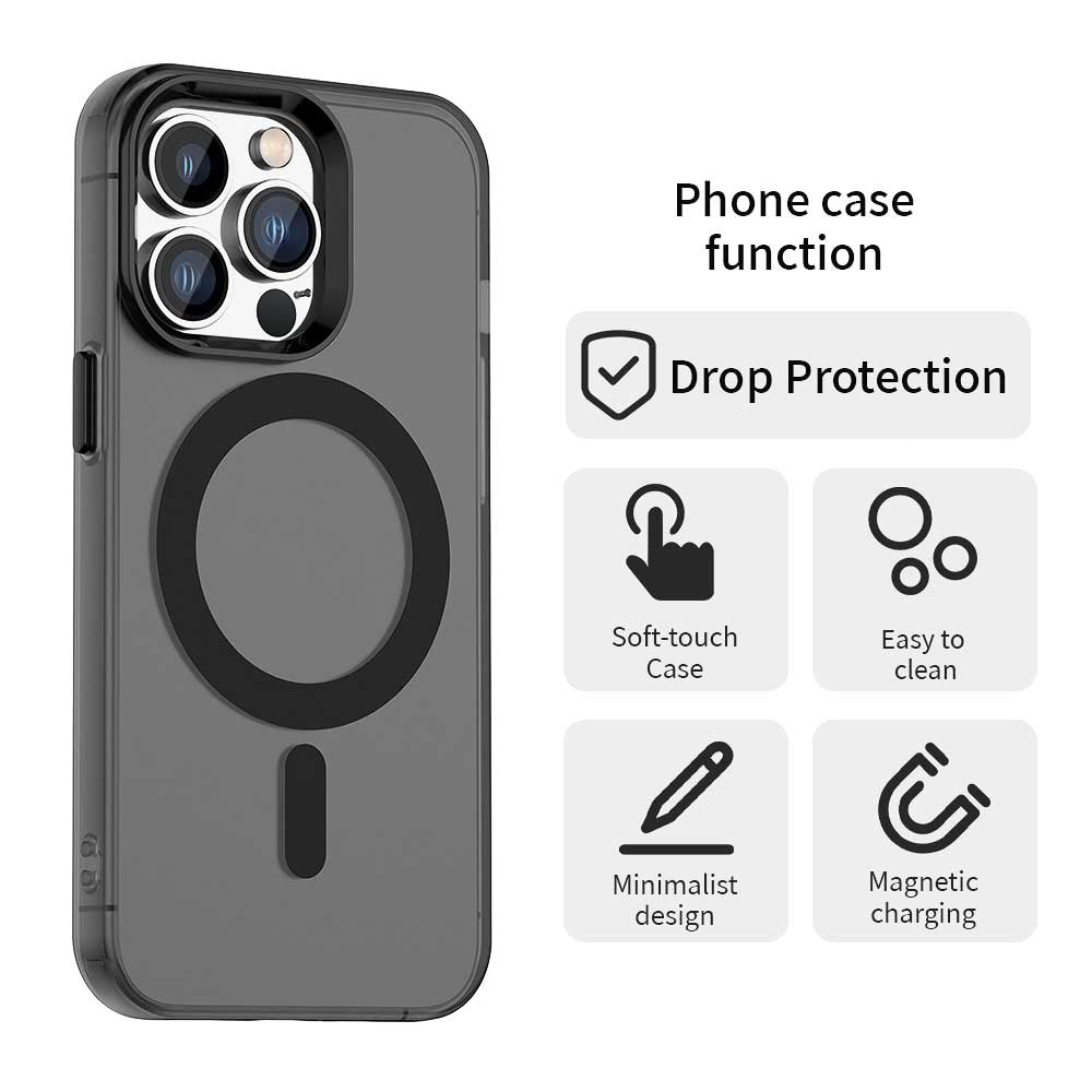 Калъф MagSafe за Apple iPhone 13 Pro, Techsuit, CandyCase, Черен