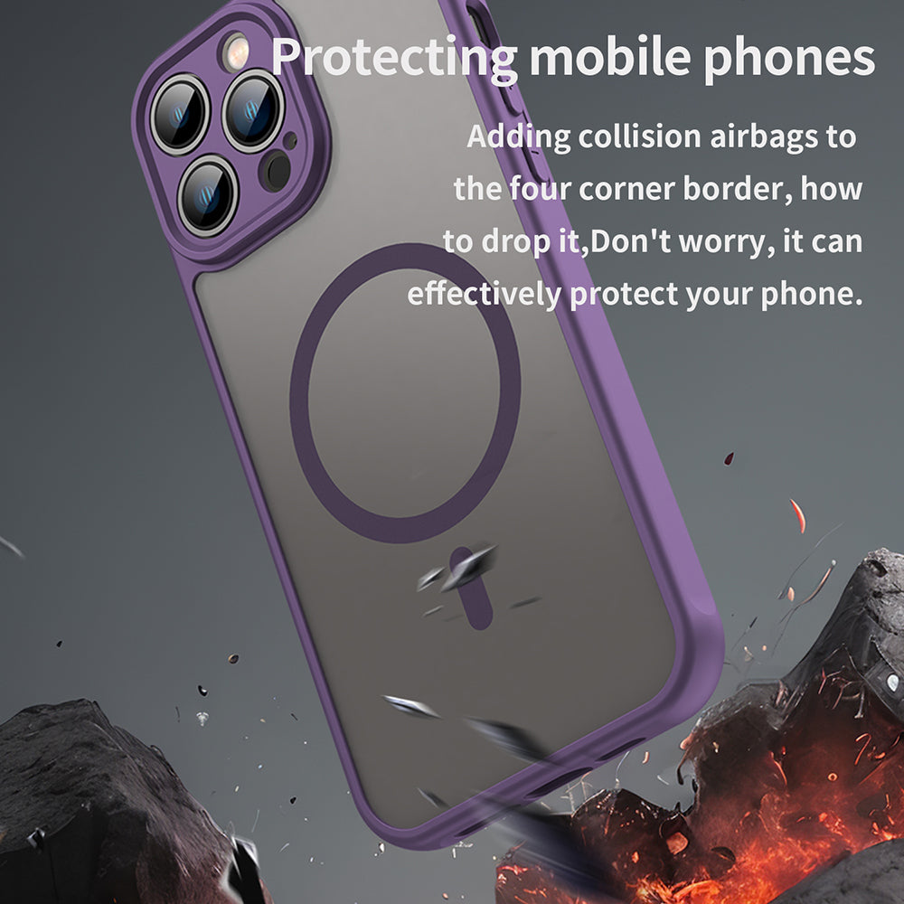 Калъф MagSafe за Apple iPhone 13 Pro, Techsuit, HaloFrost II, Лилав