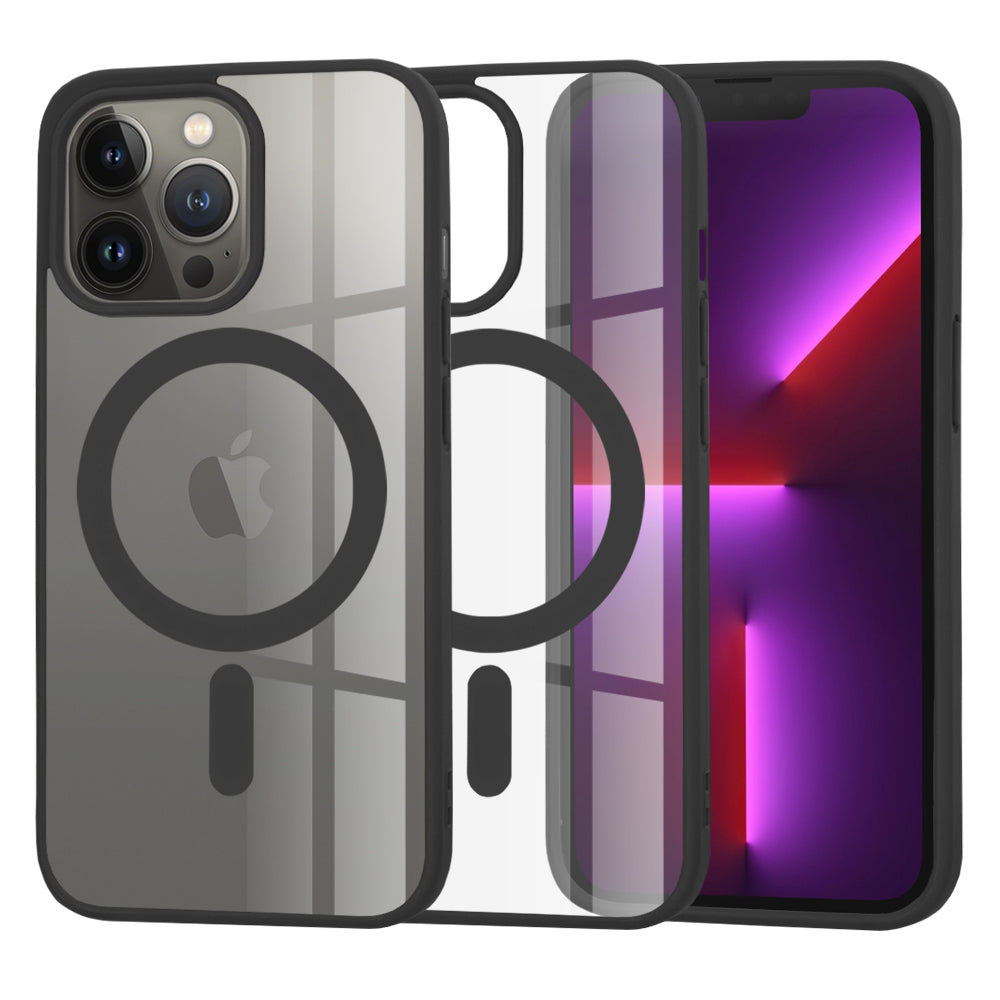 Калъф MagSafe за Apple iPhone 13 Pro, Techsuit, Pro, Черен
