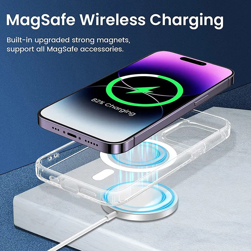 Калъф MagSafe за Apple iPhone 13 Pro, Techsuit, Pro, Черен