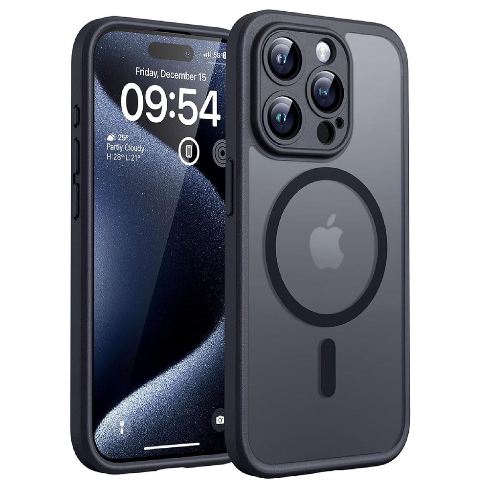 Калъф MagSafe за Apple iPhone 13 Pro, Techsuit, PureFrost, Черен
