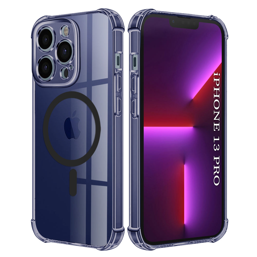Калъф MagSafe за Apple iPhone 13 Pro, Techsuit, Shockproof Clear, Опушен