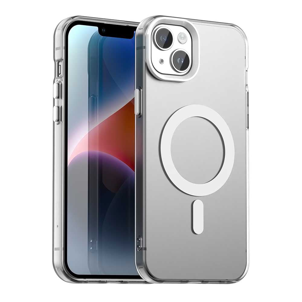 Калъф MagSafe за Apple iPhone 13, Techsuit, CandyCase, Бял