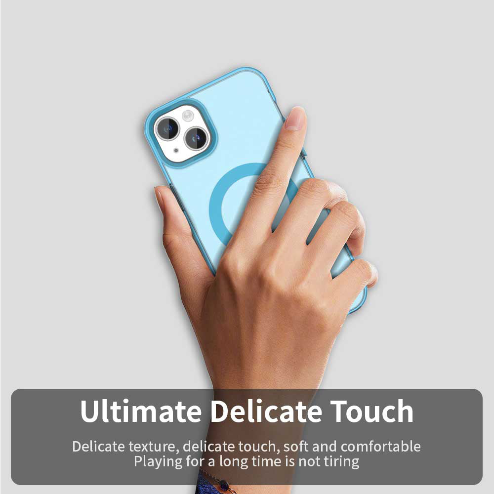 Калъф MagSafe за Apple iPhone 13, Techsuit, CandyCase, Син