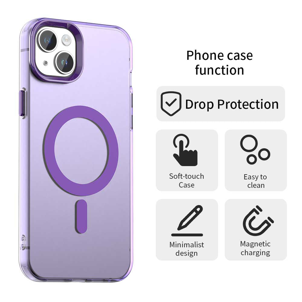 Калъф MagSafe за Apple iPhone 13, Techsuit, CandyCase, Лилав