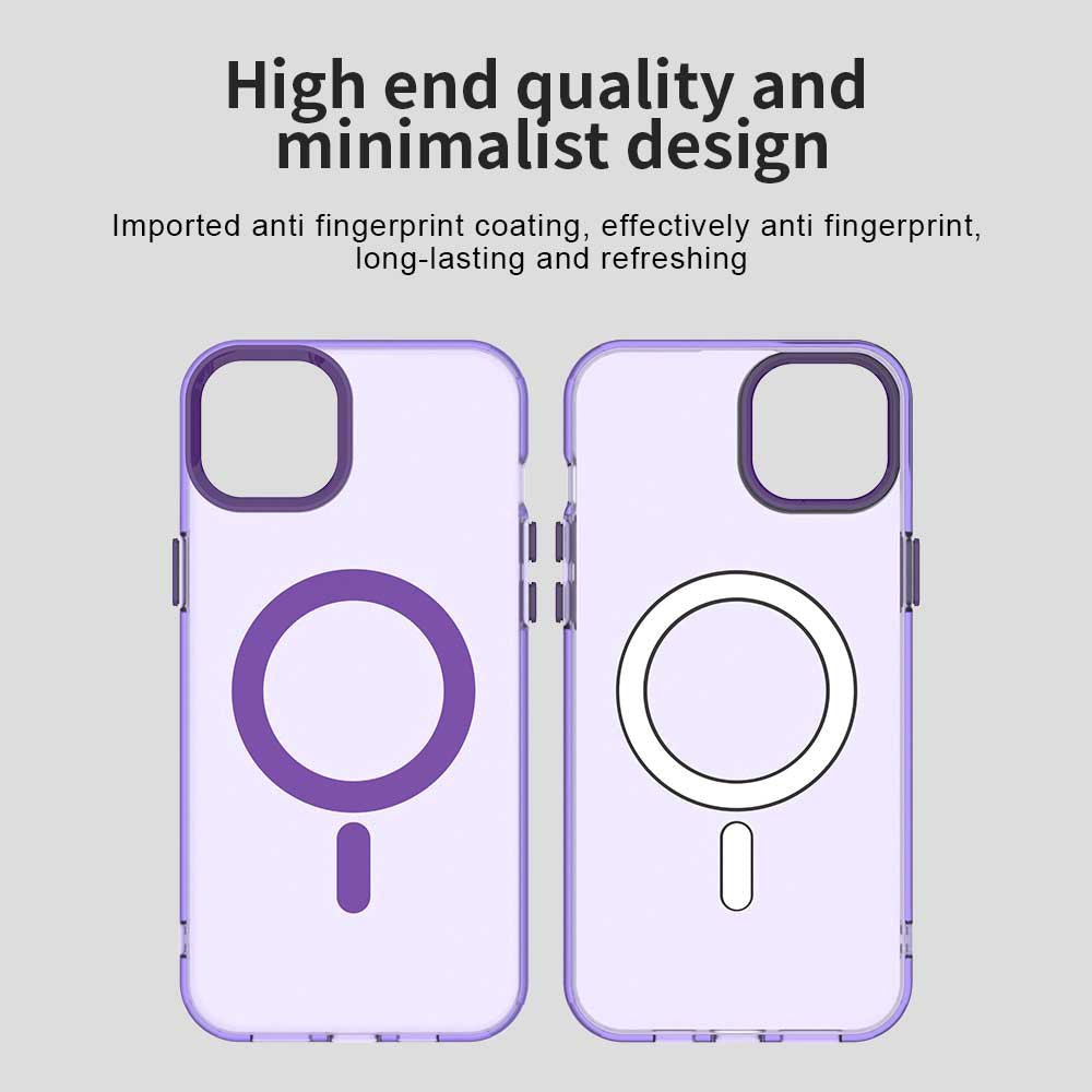 Калъф MagSafe за Apple iPhone 13, Techsuit, CandyCase, Лилав