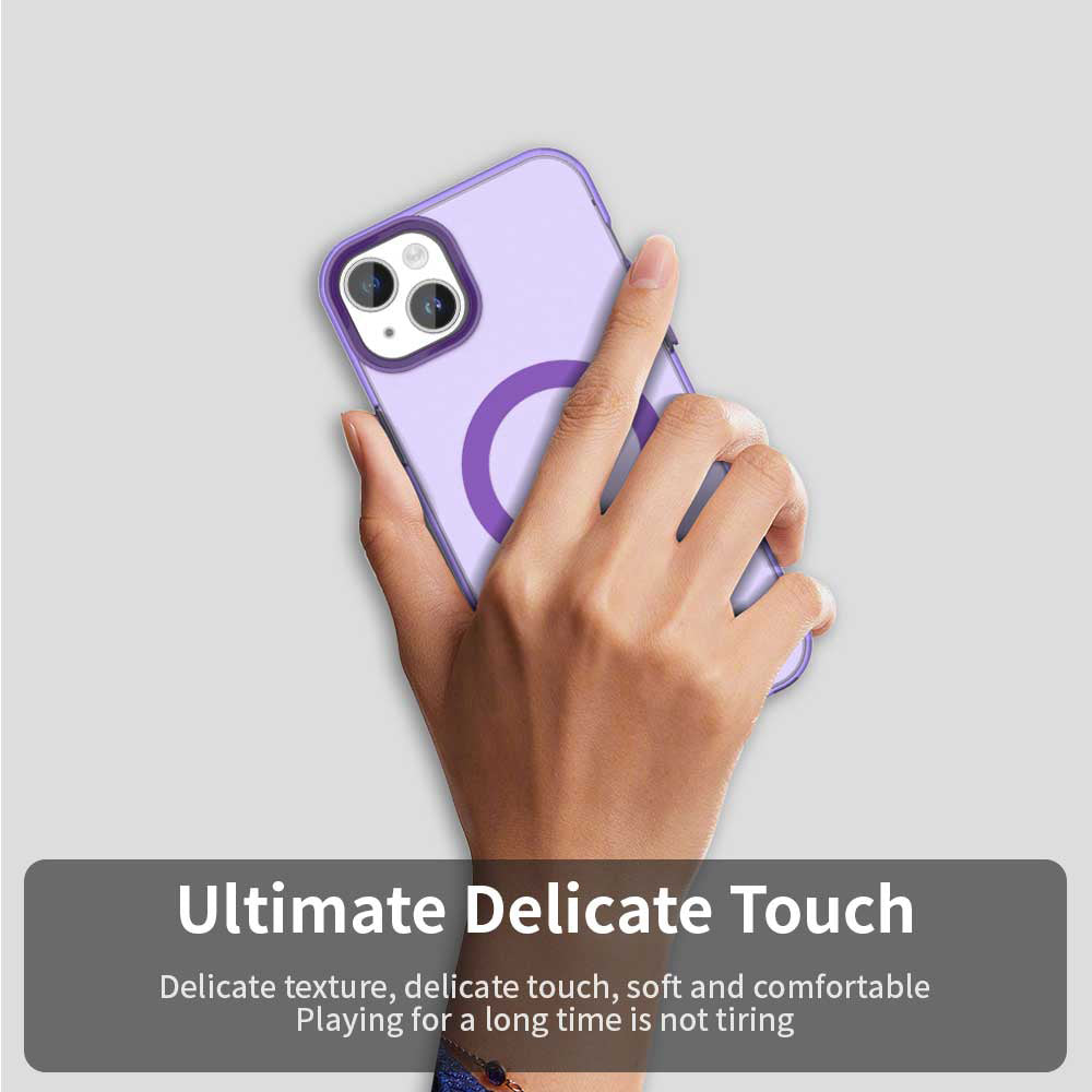 Калъф MagSafe за Apple iPhone 13, Techsuit, CandyCase, Лилав